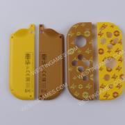 Left and Right Housing Cover Case Set for switch Joy-con Brown and Yellow Picachu 02