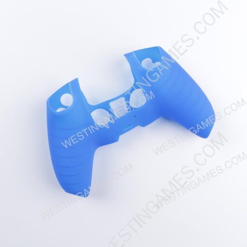 Protective Soft Silicone Skin Case for PS5 Controller - blue (Nude Packs) - Image 2