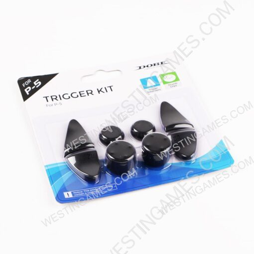 Gamepad L2 R2 Extended Buttons Kit Trigger Button + Rocker Cap ABS Button Set for PS5