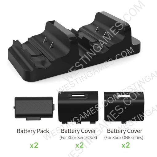 DOBE Dual Charging Dock with Battery 300Mah for Xbox Series X XBOX ONE Wireless Controller