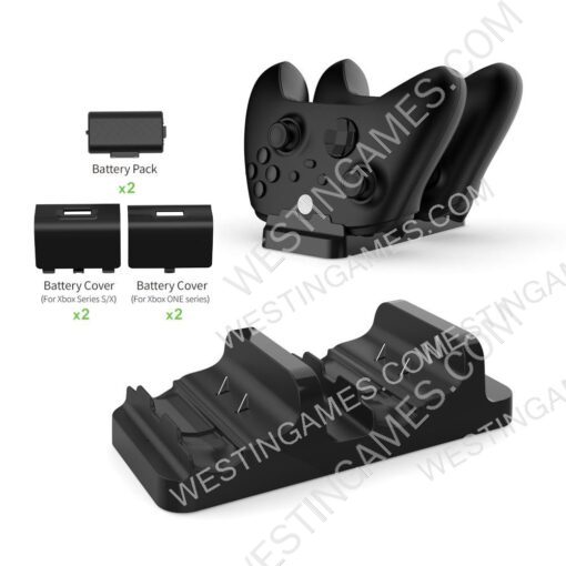 DOBE Dual Charging Dock with Battery 300Mah for Xbox Series X XBOX ONE Wireless Controller - Image 2