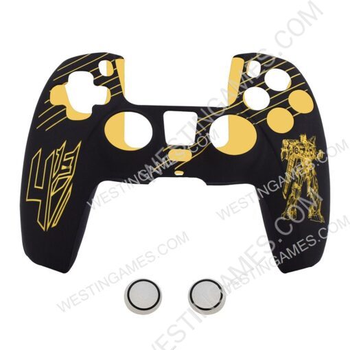 Protective Silicone Case with Transformers Pattern + TPU Cap for ps5 dualsense Controller 3 Colors - Image 3