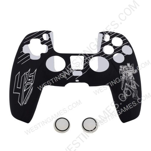 Protective Silicone Case with Transformers Pattern + TPU Cap for ps5 dualsense Controller 3 Colors - Image 4