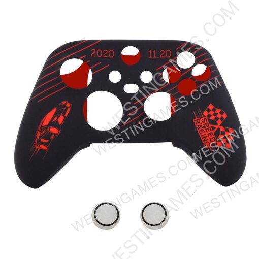 Protective Silicone Case with racing Pattern + TPU Cap for Xbox Series X/S Controller 3 Colors - Image 2