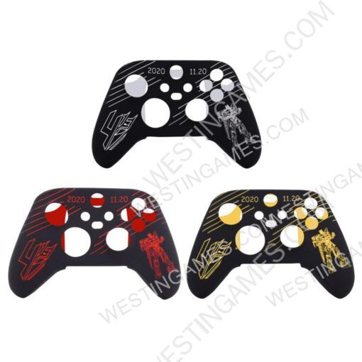 Protective Silicone Case with Transformers Pattern + TPU Cap for Xbox Series X/S controller 3 Colors