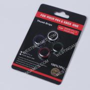 4in1 Silicon Pimple Thumb Grip Analog Stick Cover Caps for ps4 PS3 XBOX 360 - Black