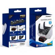 USB Dual Charging Dock with Charging Station LED Indicator for PS5 Xbox Series Switch Pro and Google Controller