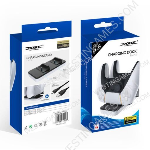 Dobe Dual Charging Dock Stand for ps5 Wireless Controller