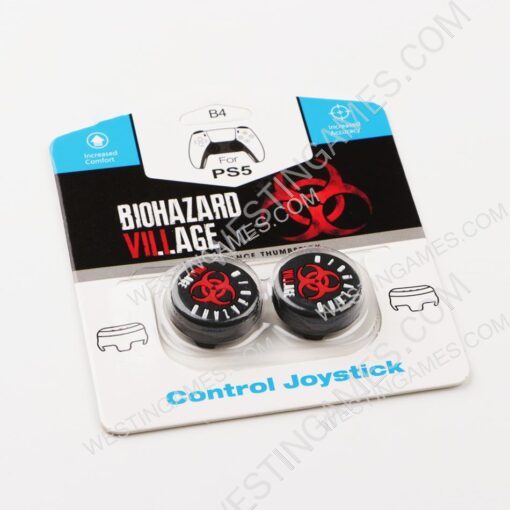 FPS Thumb Grip Cap Analog Stick Covers for PS5 Controller - Resident Evil