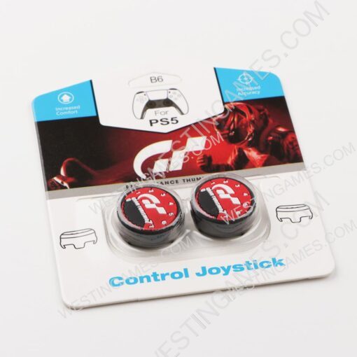 FPS Thumb Grip Cap Analog Stick Covers for PS5 Controller - GT Racing