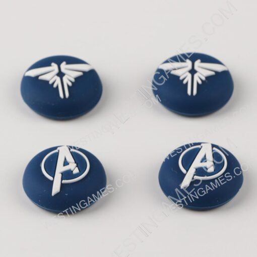 4in1 Silicone Thumb Grips Cap Analog Stick Covers for PS5 Wireless Controller - Avengers - Image 2