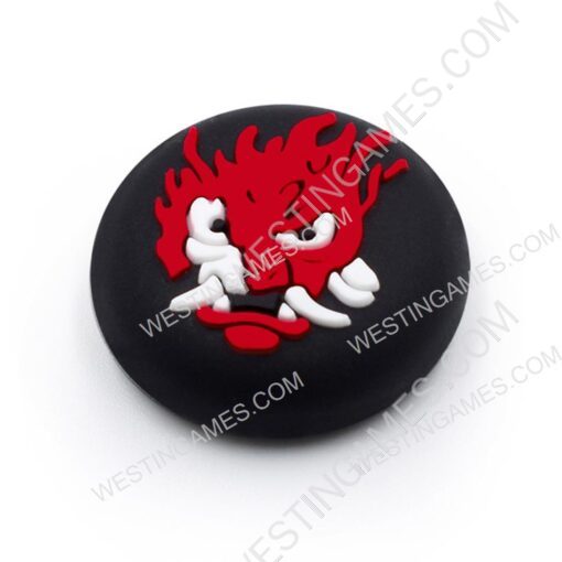 Thumb Grips Analog Capcs Silicone Rubber For PS5 Controller - Cyberpunk