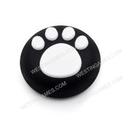 Thumb Grips Analog Capcs Silicone Rubber For PS5 Controller - Cut Cat Paw Black