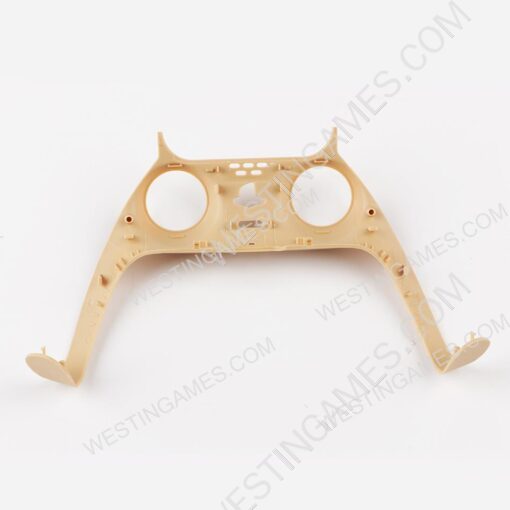 Decorative Strip Handle PC Shell Cover For PS5 Gamepad Controller - Gold - Image 2