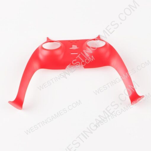 Decorative Strip Handle PC Shell Cover For PS5 Gamepad Controller - Red