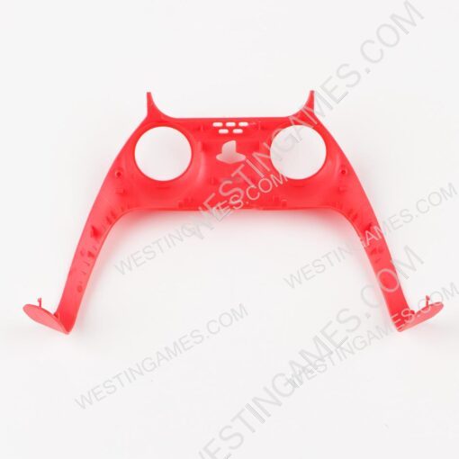 Decorative Strip Handle PC Shell Cover For PS5 Gamepad Controller - Red - Image 2