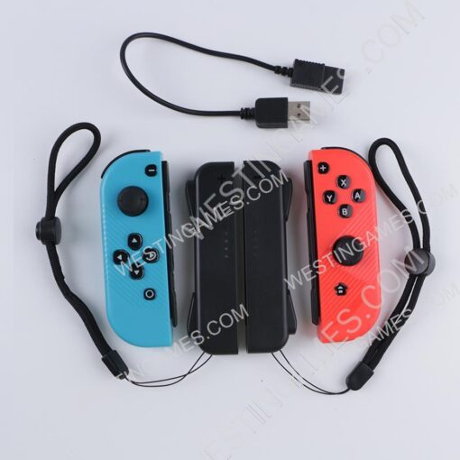 TNS-19053B Joy-Con L R Wireless Bluetooth Game Controllers Red Blue Gamepad for Switch - Image 2