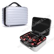 Big Capacity Zipper ABS Hard Carrying Case Storage Bag Suitcase Shell for NS Switch Console - Siliver