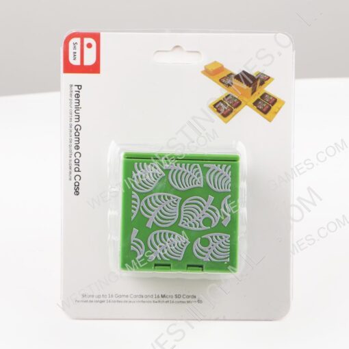 16 Slots Folding Game Cartridge and Micro SD Card Case Holder for Switch - Animal Crossing