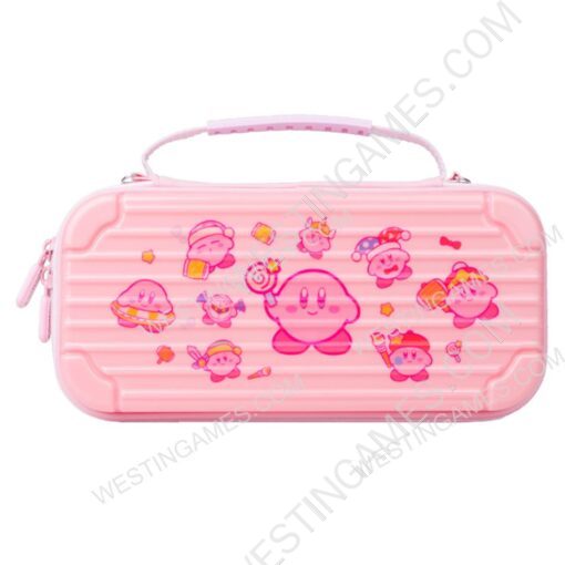 New Upgrade Protective Storage Hard Case Carrying Bag for Switch Pink Kirby