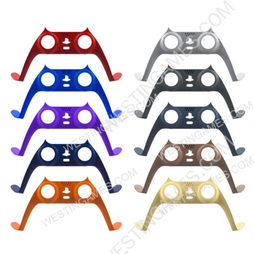 Decorative Strip Handle PC Shell Cover For PS5 Gamepad Controller V2 - 10 Colour
