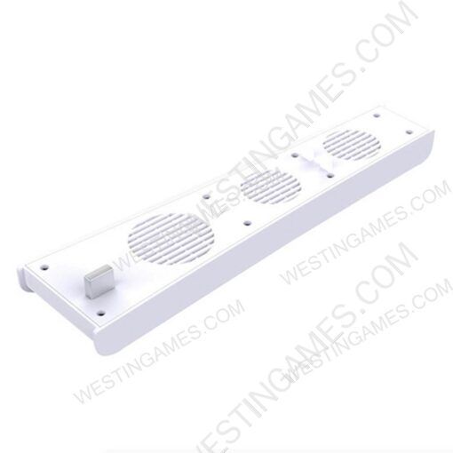 Vertical Stand with Cooling Fan USB Charging Station Fan Cooler For SONY Playstation 5 white