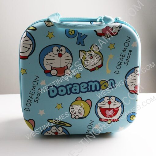 Square Hard Carrying Case Travel Pouch Bag for switch Ring Fit- Doraemon theme - Image 2