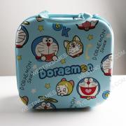 Square Hard Carrying Case Travel Pouch Bag for switch Ring Fit- Doraemon theme 02