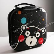 Square Hard Carrying Case Travel Pouch Bag for switch Ring Fit- Kumamoto bear theme