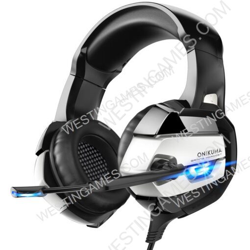 ONIKUMA K5 Wired Headphones With Microphone PC Earphones Gaming Headset Heavy Bass Stereo Sound For PS4 PS5 Xbox One Switch