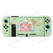 Soft TPU Grip Case and Ergonomic Shock-Absorption Cover for Switch green corner creature postman