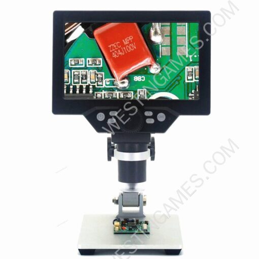 G1200 2019 Newest Digital Microscope 12MP 7 Inch HD LCD Display 1-1200X Continuous Amplification Rotatable Magnifier EU plug