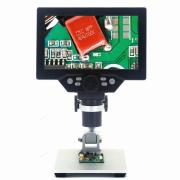 G1200 2019 Newest Digital Microscope 12MP 7 Inch HD LCD Display 1-1200X Continuous Amplification Rotatable Magnifier EU plug