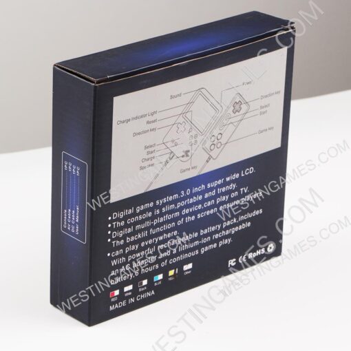 SUP FC-2.6 Inch screen Built-in 400 Games Retro TV Handheld Game Box Console double Players - Red - Image 3