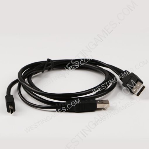 2 in 1 USB 2.0 Double A Type 2A Male to Mini 5 Pin Male Y Cable For 2.5 Mobile Hard Disk Drive HDD Date Cable Portable
