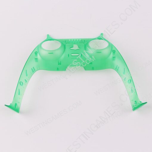 Decorative Strip Handle PC Shell Cover For PS5 Gamepad Controller - Clear Green