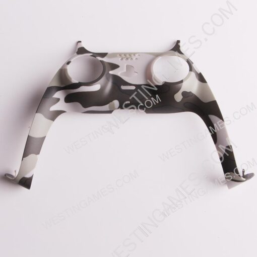 Decorative Strip Handle PC Shell Cover For PS5 Gamepad Controller - Camouflage Grey