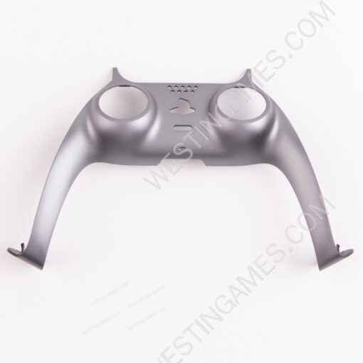 Decorative Strip Handle PC Shell Cover For PS5 Gamepad Controller - Steel Black
