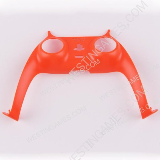 Decorative Strip Handle PC Shell Cover For PS5 Gamepad Controller - Sunset Orange