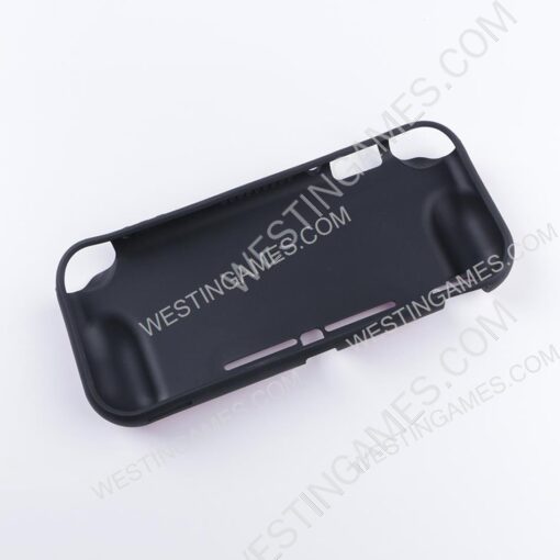 Integrated Soft tpu Handle Grip Cover Case with 6 Aanalog Grips for Switch lite - Yellow Kirby - Image 2