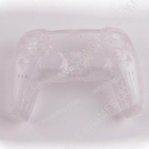 Replacement Transparent Top and Bottom Housing Shell Case for Playstation 5 PS5 Controller -  Clear