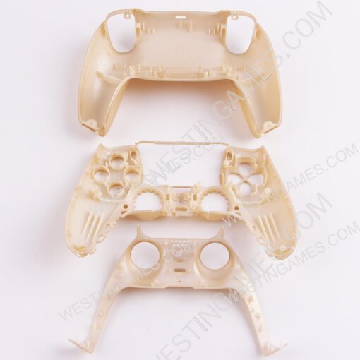 Replacement Top and Bottom Housing Shell Case for Playstation 5 PS5 Controller - Gold - Image 3