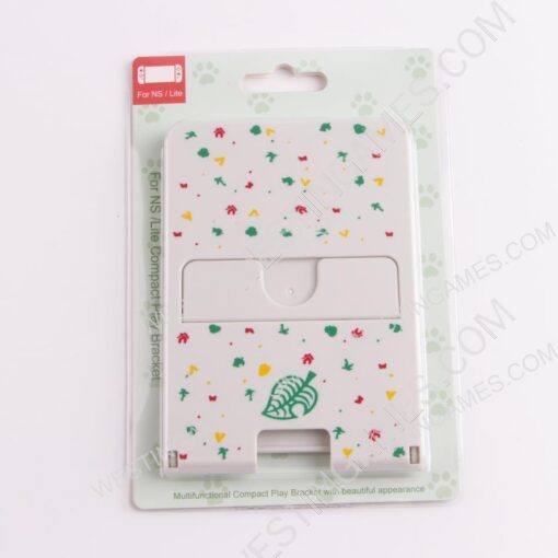 New Mini Foldable Stand Mount Holder Height Adjustable Play For Switch Console - White Animal Crossing