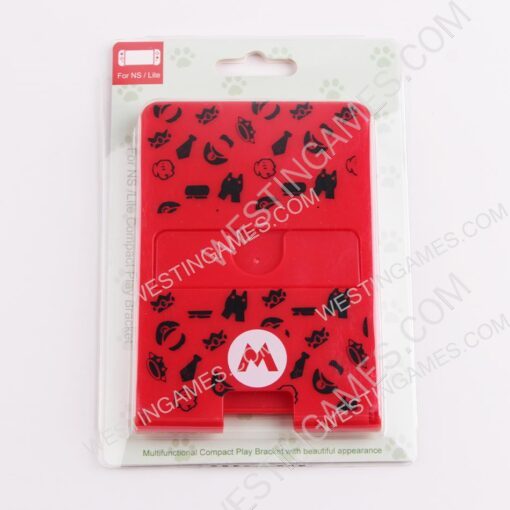New Mini Foldable Stand Mount Holder Height Adjustable Play For Switch Console - Mario M
