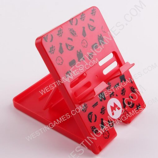 New Mini Foldable Stand Mount Holder Height Adjustable Play For Switch Console - Mario M - Image 3