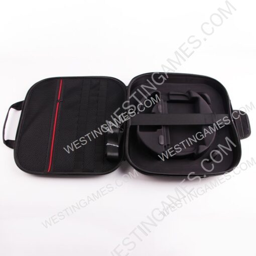 2in1 Square Hard Carrying Case Travel Pouch Bag for switch Ring Fit and Mini Ring Fit - Black - Image 2