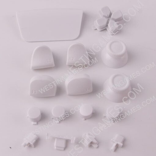 Complete Button Keys for PS5 Controller Accessories 16pc Set - White