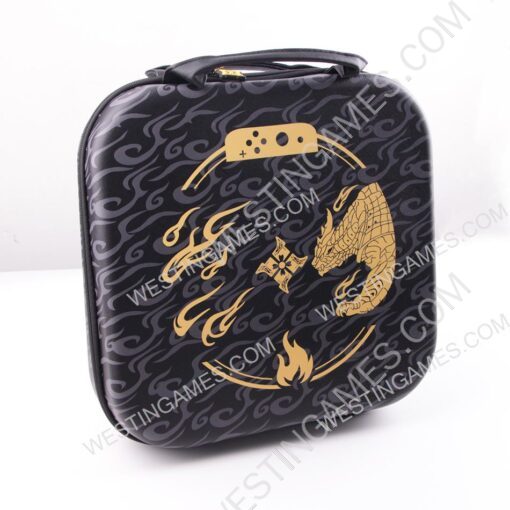 Square Hard Carrying Case Travel Pouch Bag for switch Ring Fit - Monster Hunter