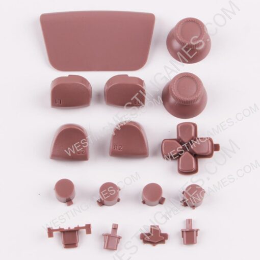 Complete Button Keys V1.0 for PS5 Controller Accessories 16pc Set - Rose Gold