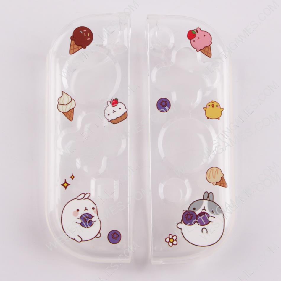 Soft Clear TPU+PC Grip Case and Ergonomic Shock-Absorption Cover for Switch - Image 2
